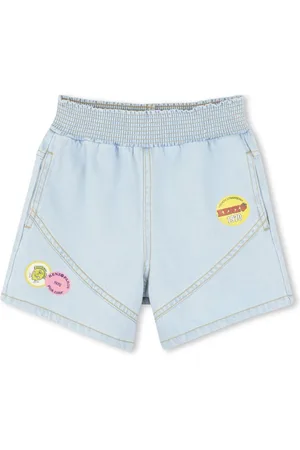 Kenzo Shorts denim con applicazione