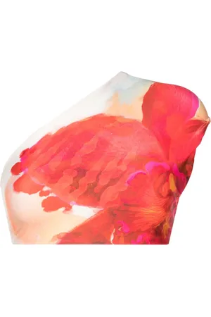 Lenny Niemeyer Top bikini monospalla a fiori