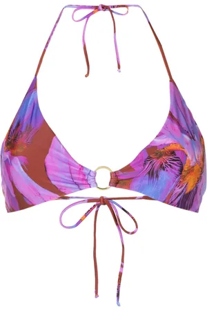 Lenny Niemeyer Top bikini con stampa astratta