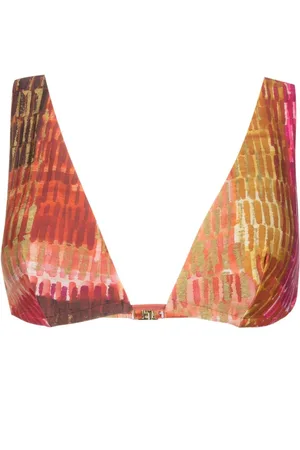 Lenny Niemeyer Top bikini con stampa astratta