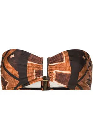 Lenny Niemeyer Top bikini Rita con stampa geometrica