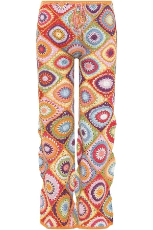 Mixik Pantaloni con ricamo