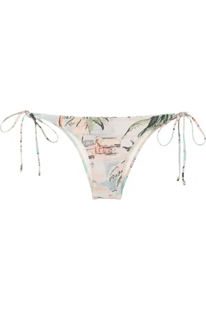 Lenny Niemeyer Slip bikini con stampa grafica