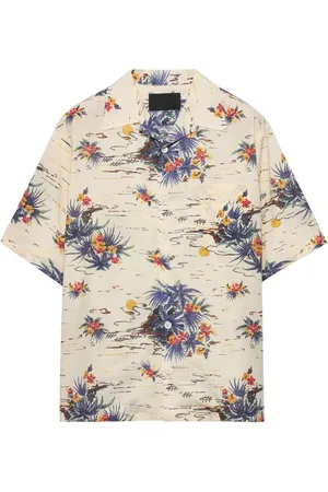 Prada Camicia Hawaii con stampa