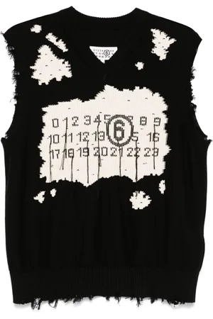 Maison Margiela Canotta con motivo numeri