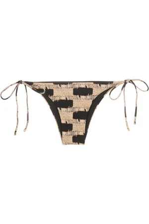 Lenny Niemeyer Slip bikini con stampa Trompe L