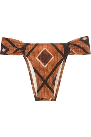 Lenny Niemeyer Slip bikini con stampa geometrica