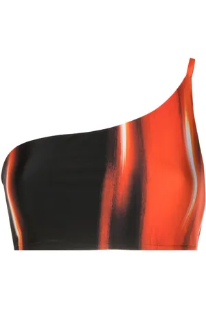 Lenny Niemeyer Top bikini monospalla bicolore