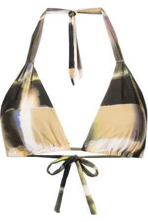 Lenny Niemeyer Top bikini con stampa astratta