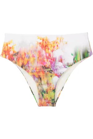 Lenny Niemeyer Slip bikini con stampa grafica