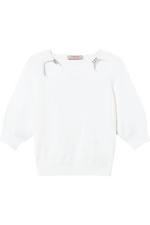 Twin-Set Maglione con placca Oval T e dettaglio cut-out