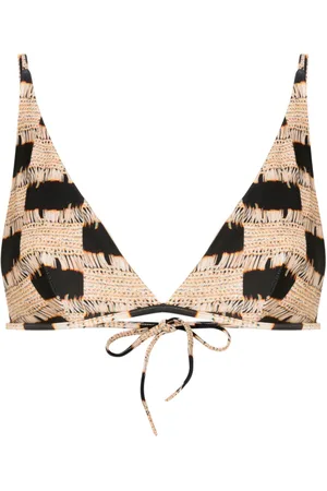 Lenny Niemeyer Top bikini con stampa