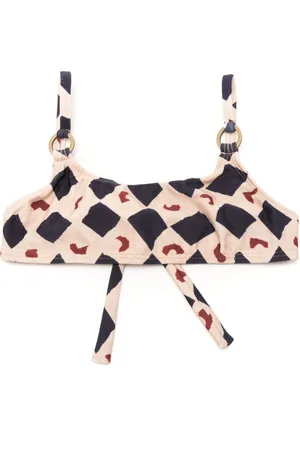 Lenny Niemeyer Top bikini con stampa grafica