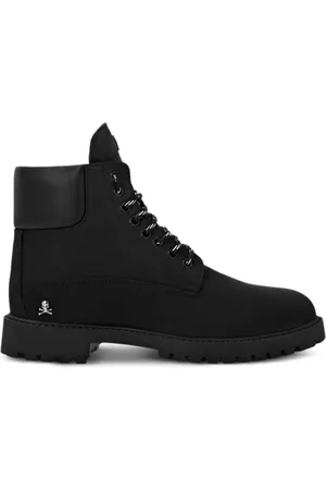 Philipp Plein Stivali con placca logo