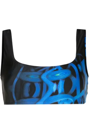 Lenny Niemeyer Top bikini con stampa astratta