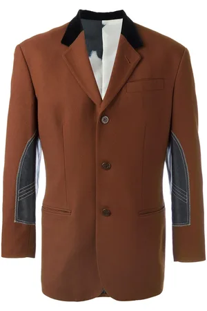 Jean Paul Gaultier Blazer con risvolto a contrasto