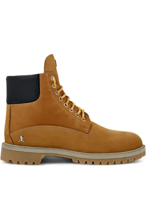Philipp Plein Stivali con placca logo