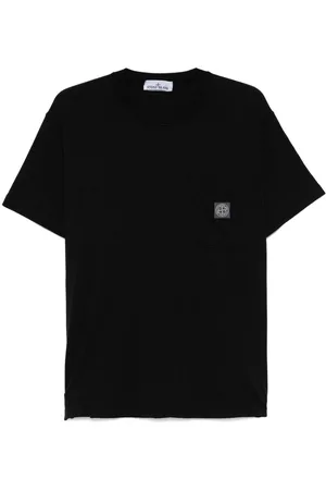Stone Island T-shirt con applicazione Compass