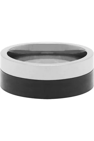 Nialaya Anello a fascia bicolore