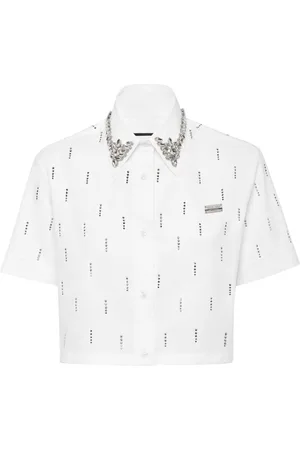 Philipp Plein Camicia con cristalli