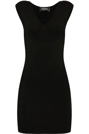 Dsquared2 Abito corto con placca logo
