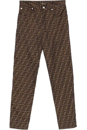 Fendi Pantaloni FF jacquard anni 