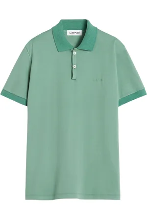 Lanvin Polo in cotone con ricamo logo