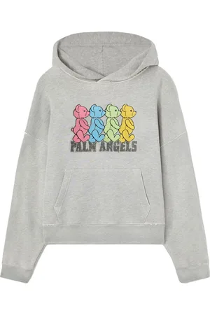 Palm Angels Felpa Crossroad Bear con cappuccio