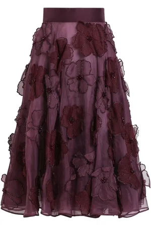Dolce & Gabbana Gonna midi con applicazione a fiori