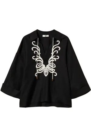 Twin-Set Blusa con motivo intrecciato