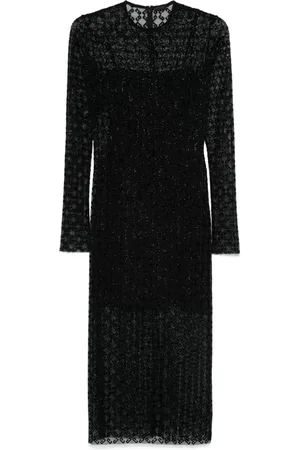 Givenchy Abito midi semi trasparente