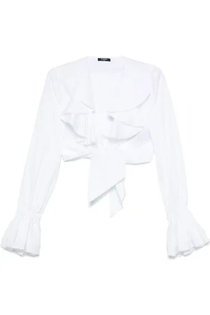 Balmain Blusa con ruches