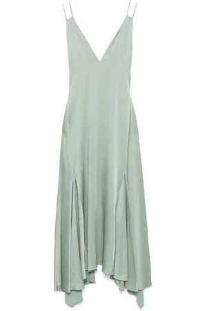 Lanvin Abito midi con scollatura posteriore