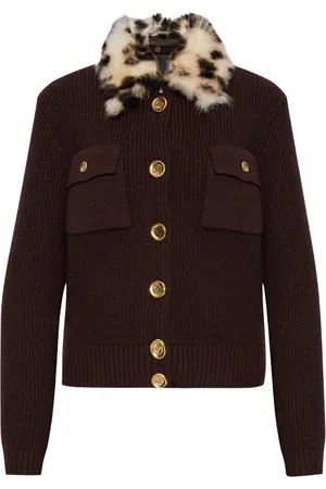 Givenchy Cardigan con collo in pelliccia