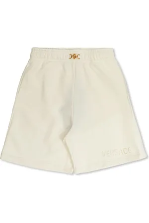 VERSACE Shorts sportivi con ricamo Sangallo