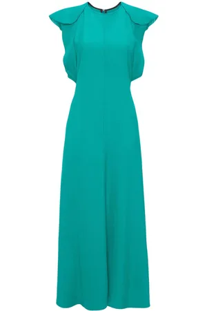 Victoria Beckham Abito midi con maniche ad aletta