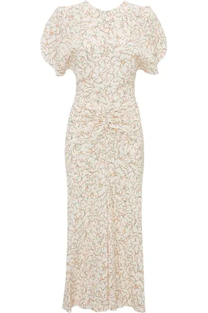 Victoria Beckham Abito midi con arricciatura