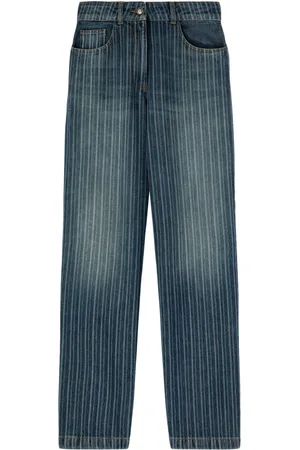 Palm Angels Jeans gessati