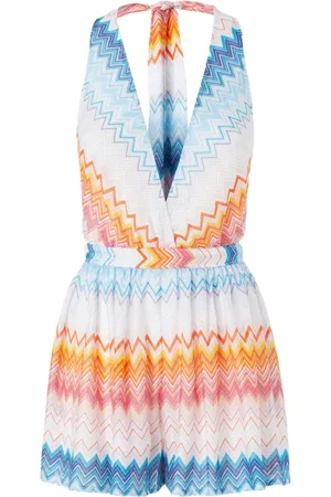 Missoni Tuta corta con motivo a zigzag