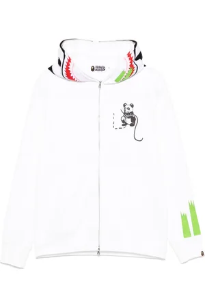 A Bathing Ape Felpa motivo panda, zip e cappuccio