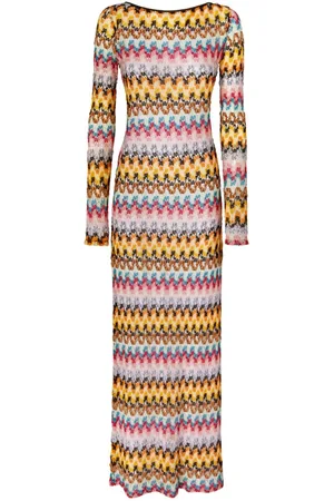Missoni Abito lungo con motivo a zigzag