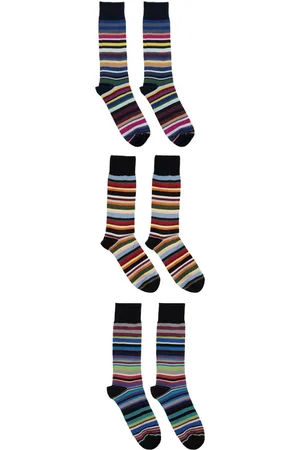 Paul Smith Set tre paia calzini a righe