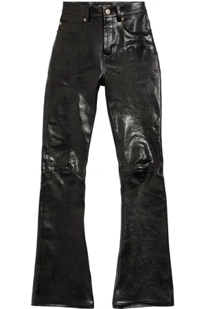 Balenciaga Pantaloni svasati in pelle