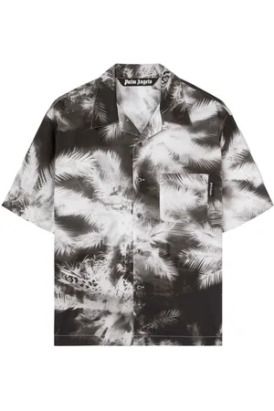 Palm Angels Camicia Blueprint Palms