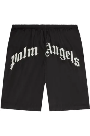 Palm Angels Costume da bagno con logo curvo