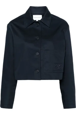 Maison Kitsuné Giacca crop con ricamo