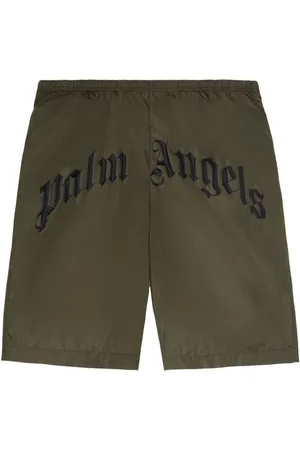 Palm Angels Costume da bagno con logo curvo