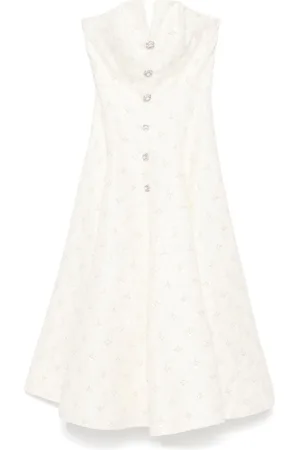 NISSA Abito midi con ricamo jacquard