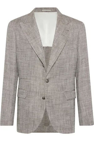 Brunello Cucinelli Blazer con motivo chevron