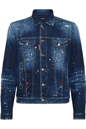 Dsquared2 Giacca denim con stampa